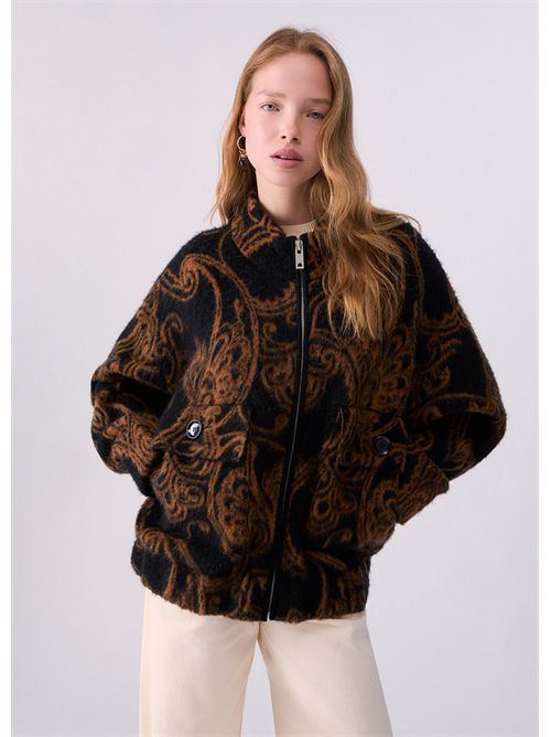 Bomber in maglia jacquard LIU JO | WF6380MA49S/L9210